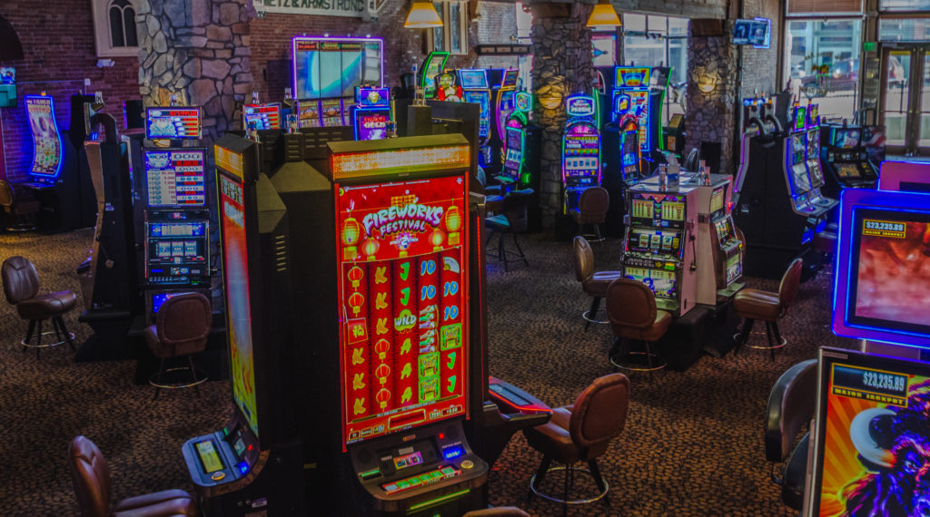 A view of the gaming floor of Triple Crown Casinos