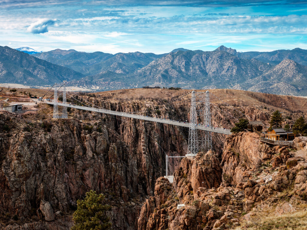 The Royal Gorge Bridge is a tourist attraction near Canon City, Colorado, USA