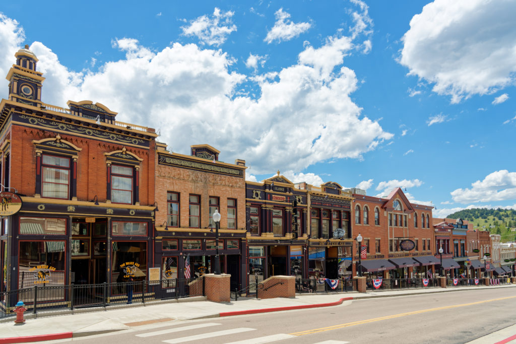 Cripple Creek, CO Row of casinos on E Bennett Ave.