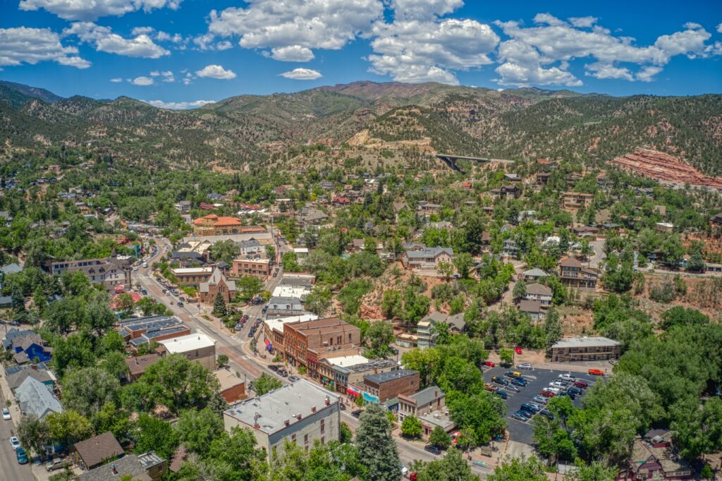 Aerial View of Downtown Manitou SpringsAerial View of Downtown Manitou Springs