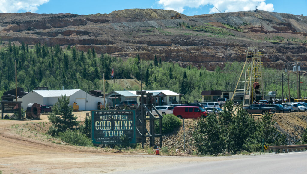 A view from outside the Molly Kathleen gold mine.