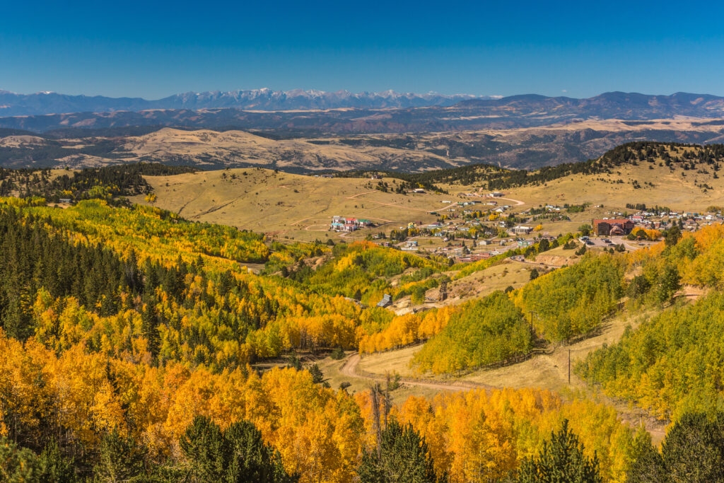 A view of Cripple Creek in the fall.
