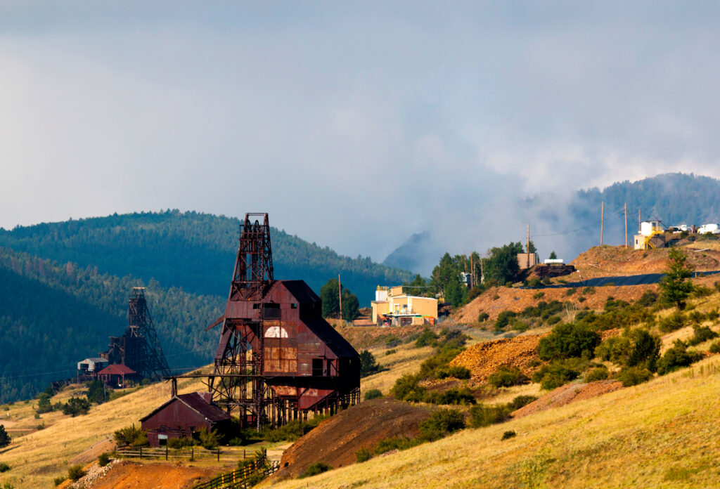 Historical gold mine near Victor Colorado