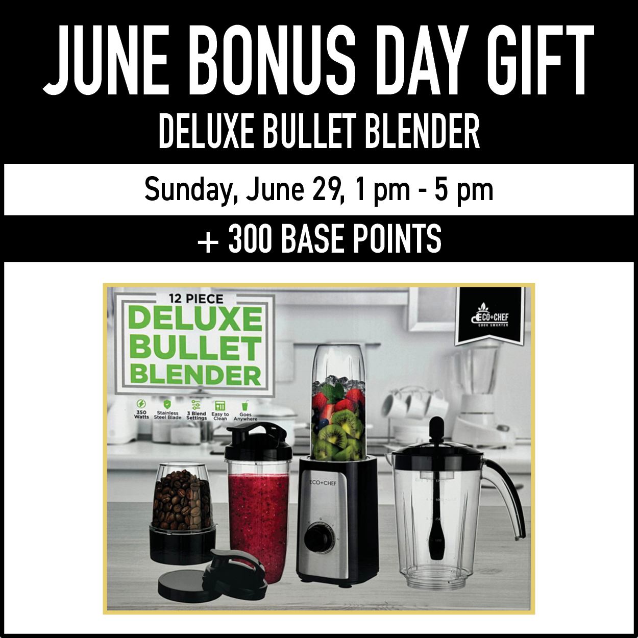 Sunday, June 29 Bonus Day Gift image of kitchenware Sunday, June 29 Bonus Day Gift Image