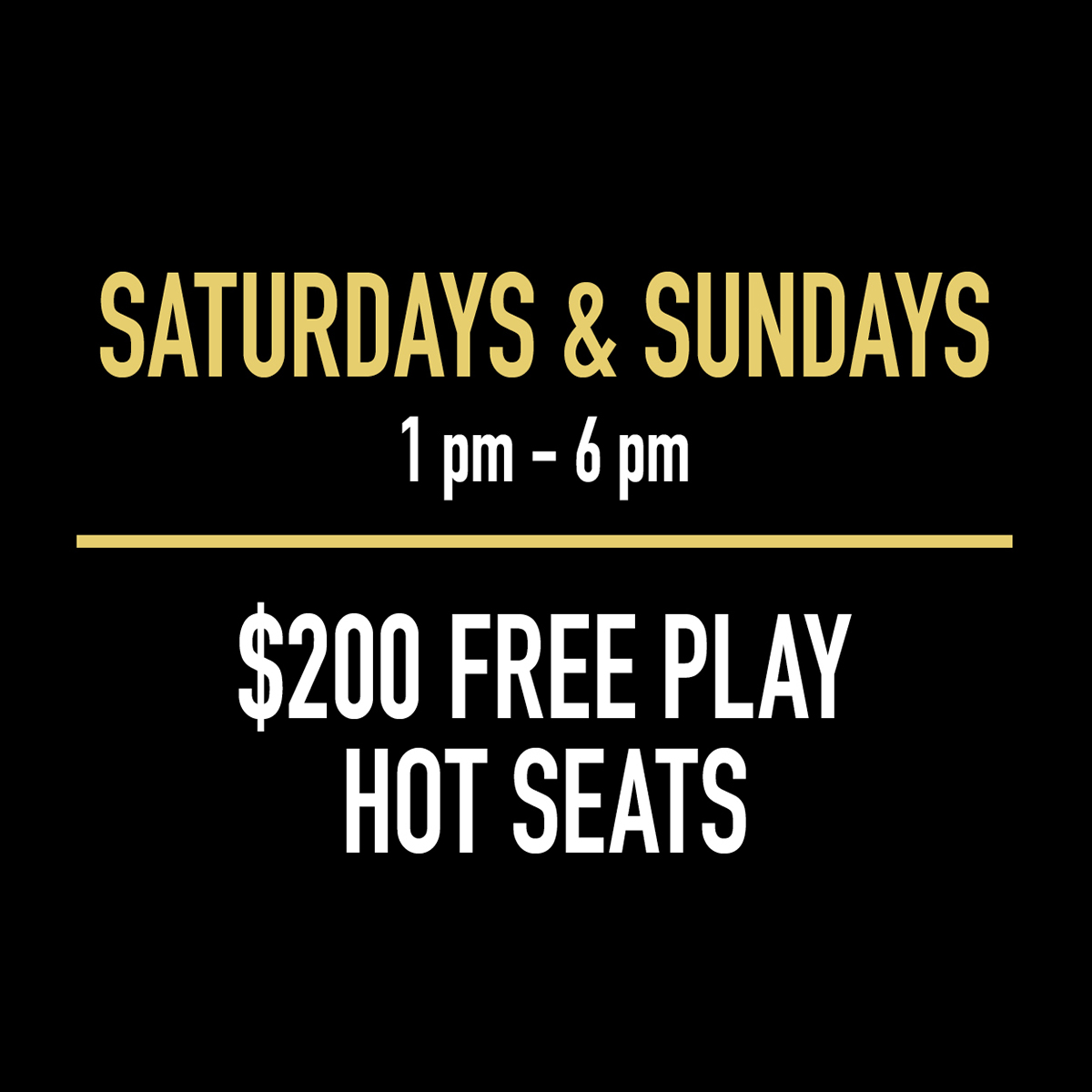 $200 Free Play Hot Seats Ad $200 Free Play Hot Seats Ad