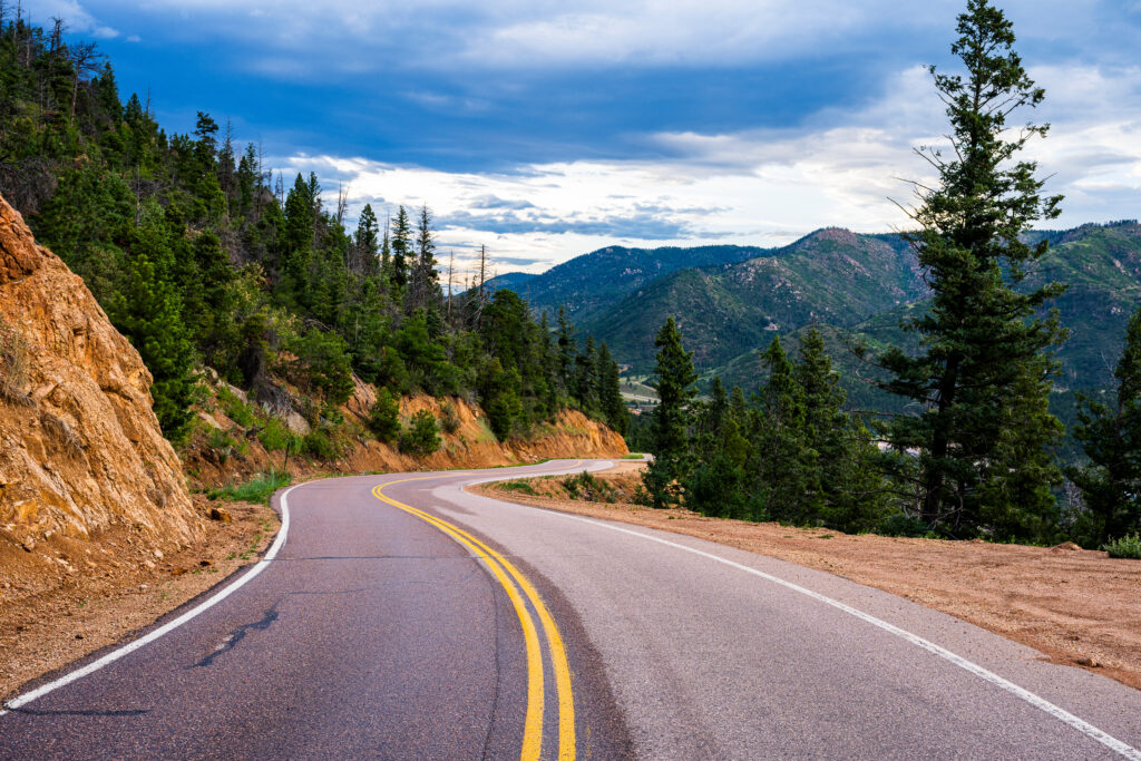 Road near Pikes Peak